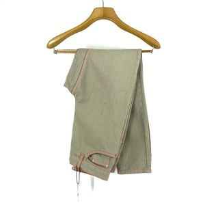 Topshop Mom Jeans Tan with Orange Stitching NWT 28